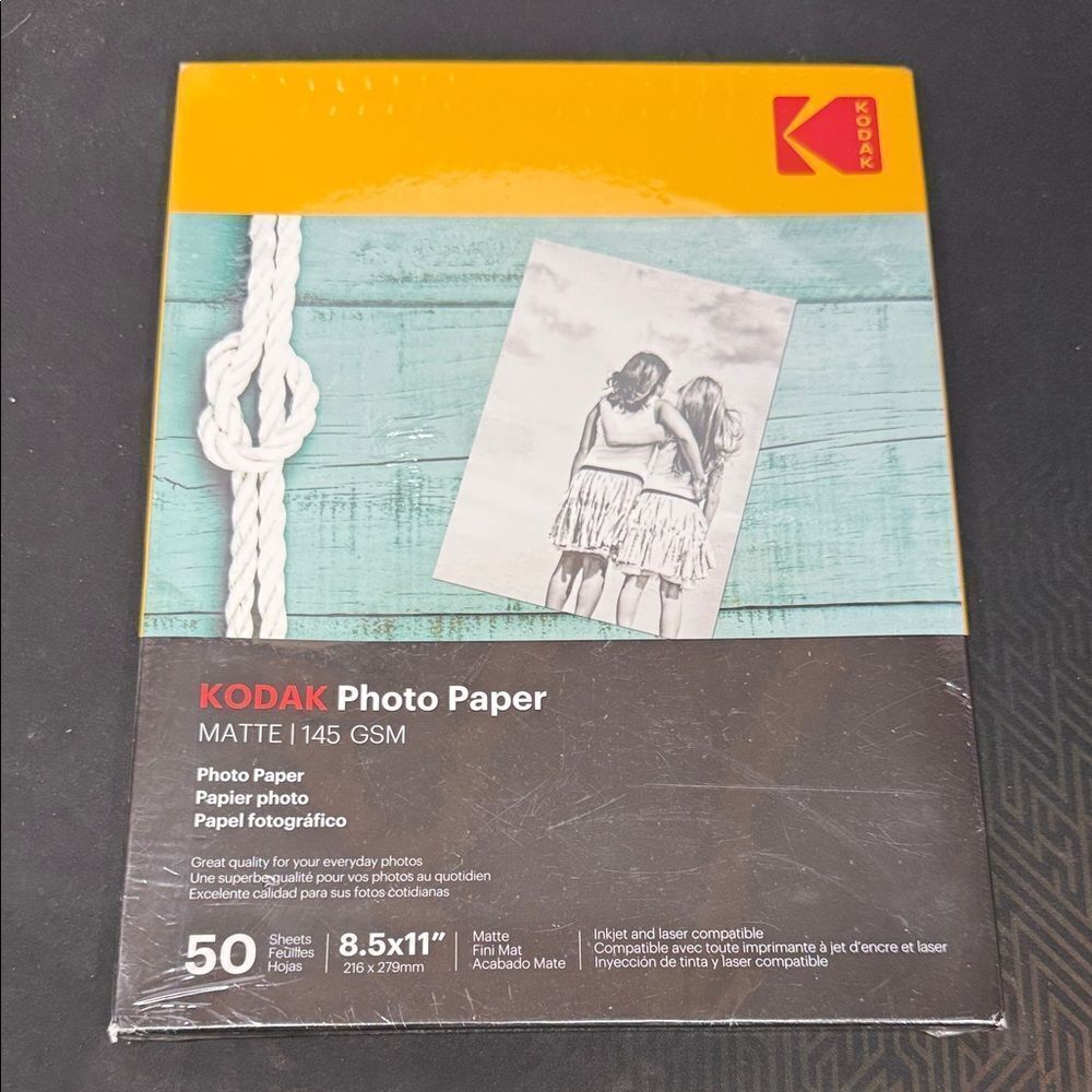 Brand New Sesled Kodak Matte Photo Paper 8.5x11 inch  50 counts